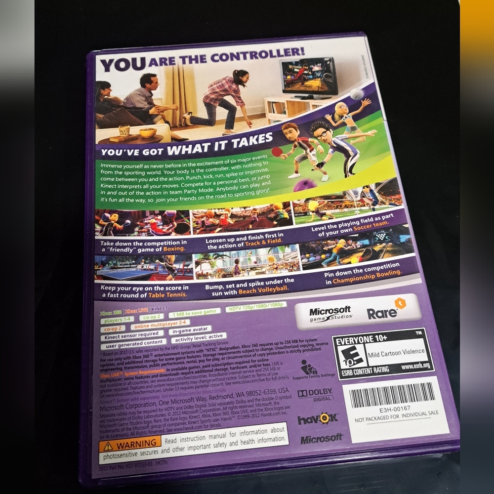 Xbox 360 Kinect Sensor & Kinect SPORTS game - Picture 8 of 11